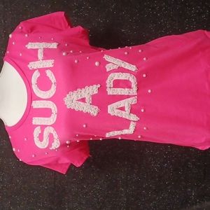 Pink and White Custom TShirt